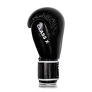 BYKO Class X Black boxing glove burgundy – side view with curved ergonomic shape