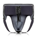 BYKO groin guard black – rear view showing elastic waistband and lace detail