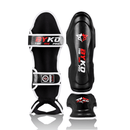 BYKO Shin Instep Pro black – back view with secure hook and loop straps