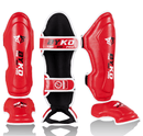 BYKO Shin Instep Pro red – rear view with adjustable strap system